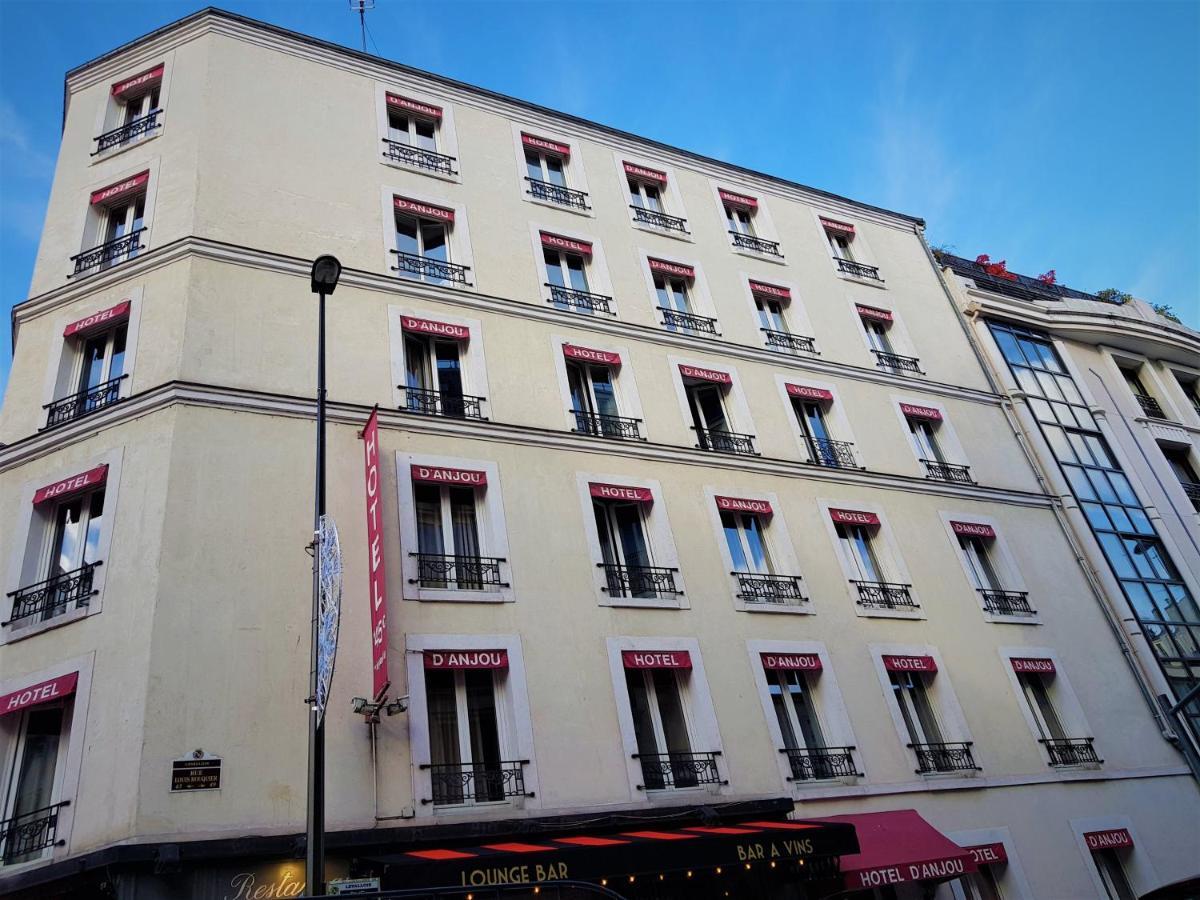 Hôtel D'Anjou Levallois-Perret Exterior foto